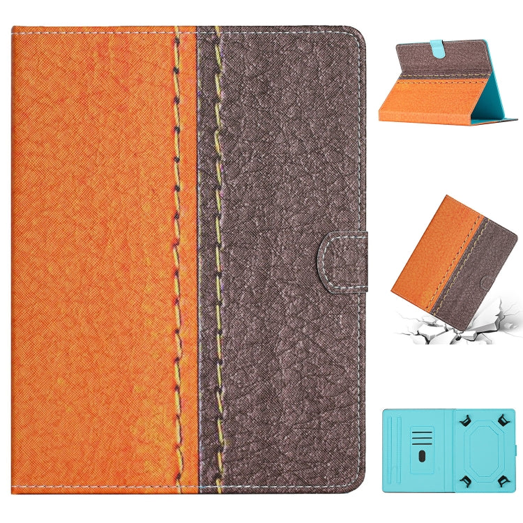 Custodia per tablet in pelle tinta unita con cuciture, For 7 inch Tablet, For 8 inch Tablet, For 10 inch Tablet, For Samsung Galaxy Tab S6 Lite P610