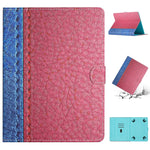 Custodia per tablet in pelle tinta unita con cuciture, For 7 inch Tablet, For 8 inch Tablet, For 10 inch Tablet, For Samsung Galaxy Tab S6 Lite P610