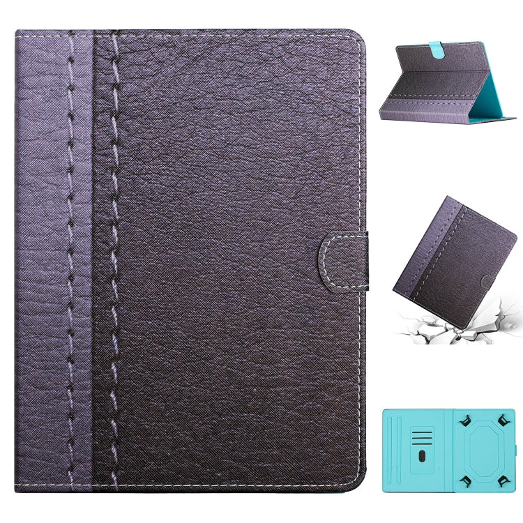 Custodia per tablet in pelle tinta unita con cuciture, For 7 inch Tablet, For 8 inch Tablet, For 10 inch Tablet, For Samsung Galaxy Tab S6 Lite P610