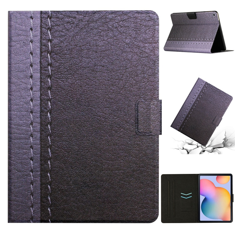 Custodia per tablet in pelle tinta unita con cuciture, For 7 inch Tablet, For 8 inch Tablet, For 10 inch Tablet, For Samsung Galaxy Tab S6 Lite P610