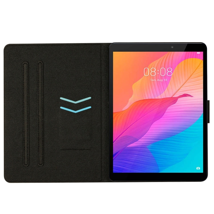 Custodia per tablet in pelle tinta unita con cuciture, For Huawei MatePad T8, For Huawei MatePad T10s