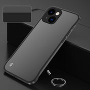 Cassa del telefono della cinghia dell'anello di barretta smerigliata dell'obiettivo del metallo, For iPhone 14, For iPhone 14 Plus, For iPhone 14 Pro, For iPhone 14 Pro Max