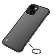 Cassa del telefono della cinghia dell'anello di barretta smerigliata dell'obiettivo del metallo, For iPhone 14, For iPhone 14 Plus, For iPhone 14 Pro, For iPhone 14 Pro Max