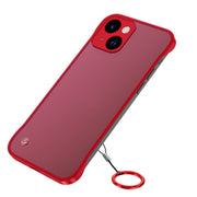 Cassa del telefono della cinghia dell'anello di barretta smerigliata dell'obiettivo del metallo, For iPhone 14, For iPhone 14 Plus, For iPhone 14 Pro, For iPhone 14 Pro Max
