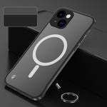 Custodia satinata con lente in metallo per iPhone 14