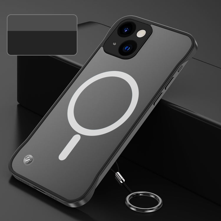 Custodia satinata con lente in metallo per iPhone 14