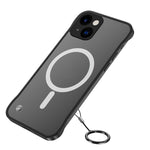 Custodia satinata con lente in metallo per iPhone 14