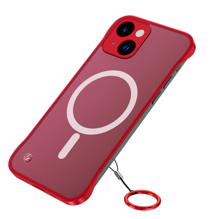 Custodia satinata con lente in metallo per iPhone 14