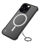 Custodia satinata con lente in metallo per iPhone 14