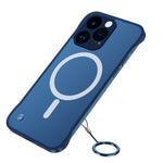 Custodia satinata con lente in metallo per iPhone 14
