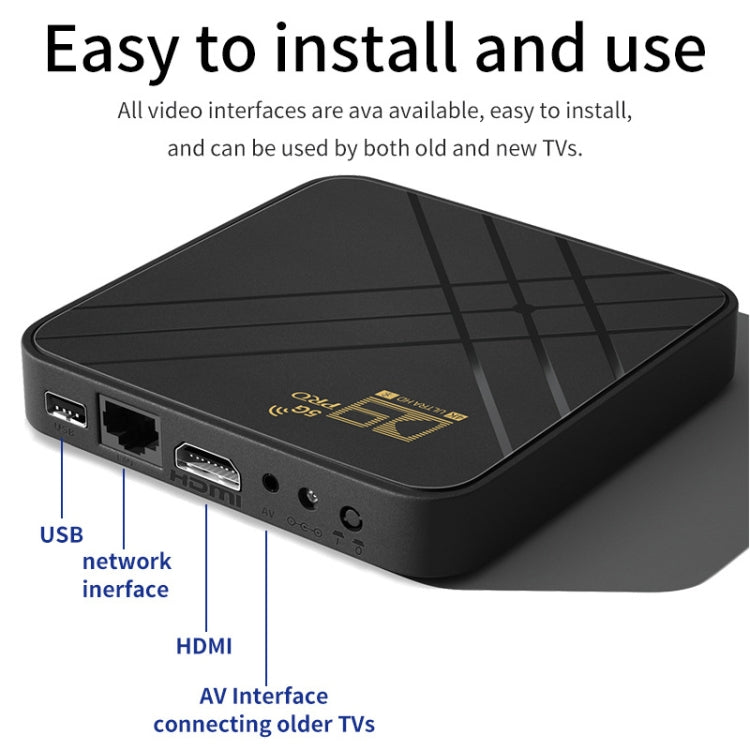 Box TV Android D9 PRO 4K WiFi 2.4G/5G HDMI