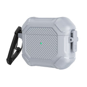 Custodia protettiva per cuffie Carbon Brazing Dimension TPU + PC con blocco interruttore e moschettone, For AirPods 3