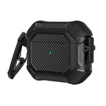 Custodia protettiva TPU e PC per AirPods 3 con moschettone