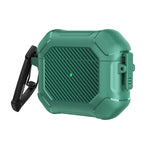 Custodia protettiva TPU e PC per AirPods 3 con moschettone