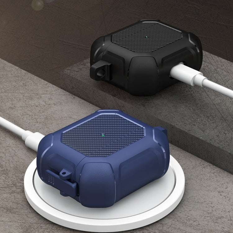 Custodia protettiva TPU e PC per AirPods 3 con moschettone