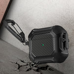Custodia protettiva TPU e PC per AirPods 3 con moschettone
