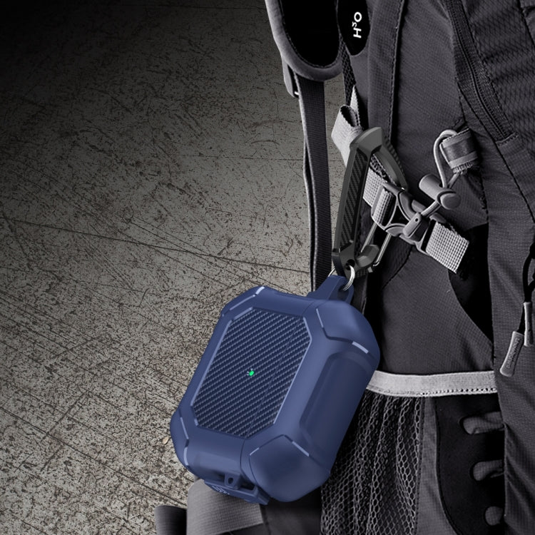 Custodia protettiva TPU e PC per AirPods 3 con moschettone