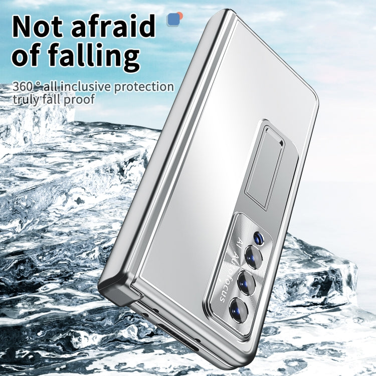 Custodia protettiva per telefono antiurto a doppia cerniera in lega di alluminio, For Samsung Galaxy Z Fold3 5G, For Samsung Galaxy Z Fold4