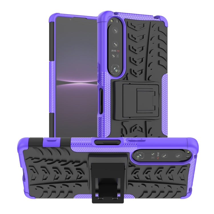 Gomma Texture TPU + Custodia per telefono PC con supporto, For Sony Xperia 1 IV, For Amazon Kindle Fire 7 2022