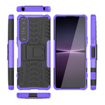 Gomma Texture TPU + Custodia per telefono PC con supporto, For Sony Xperia 1 IV, For Amazon Kindle Fire 7 2022