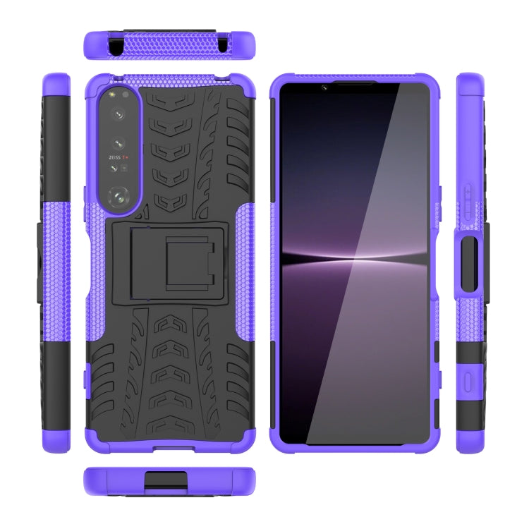 Gomma Texture TPU + Custodia per telefono PC con supporto, For Sony Xperia 1 IV, For Amazon Kindle Fire 7 2022