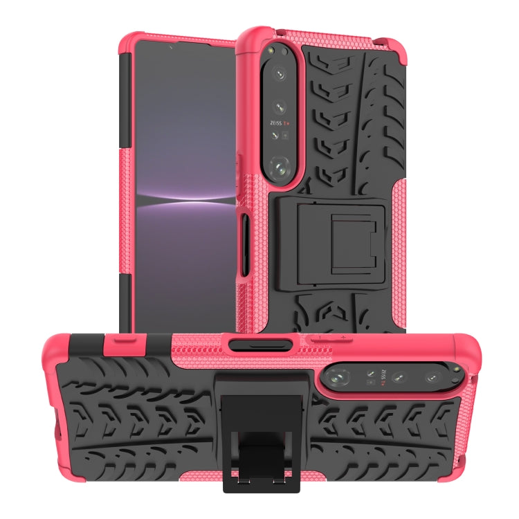 Gomma Texture TPU + Custodia per telefono PC con supporto, For Sony Xperia 1 IV, For Amazon Kindle Fire 7 2022