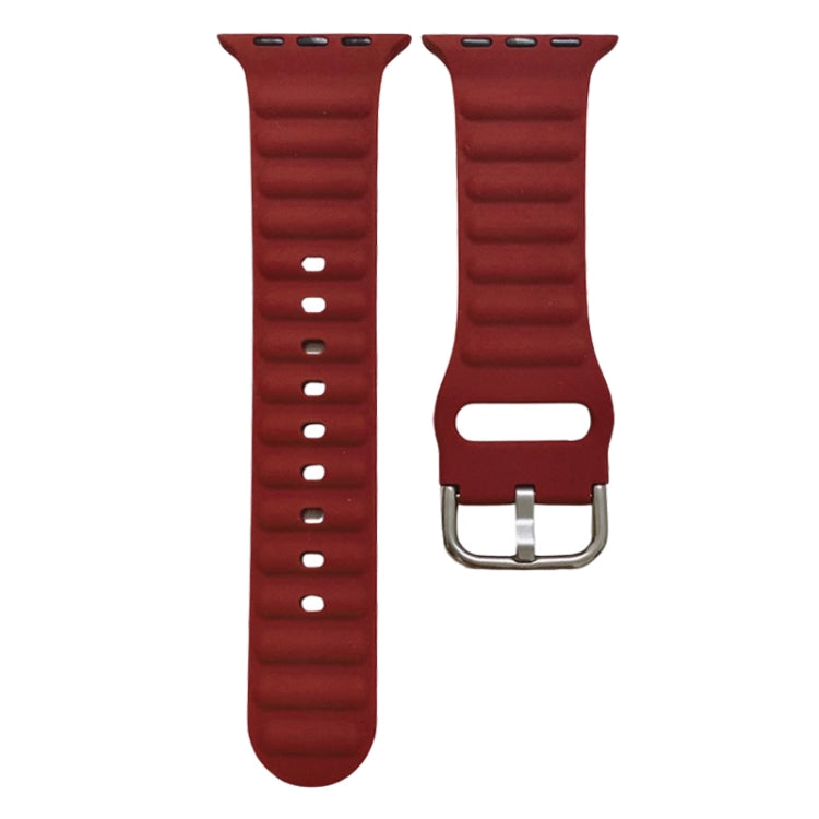 Cinturino in silicone monocolore per Apple Watch Series, 7 45mm / 6&SE&5&4 44mm / 3&2&1 42mm, 7 41mm / 6&SE&5&4 40mm / 3&2&1 38mm