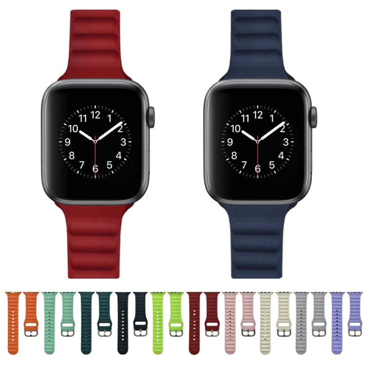 Cinturino in silicone monocolore per Apple Watch Series, 7 45mm / 6&SE&5&4 44mm / 3&2&1 42mm, 7 41mm / 6&SE&5&4 40mm / 3&2&1 38mm