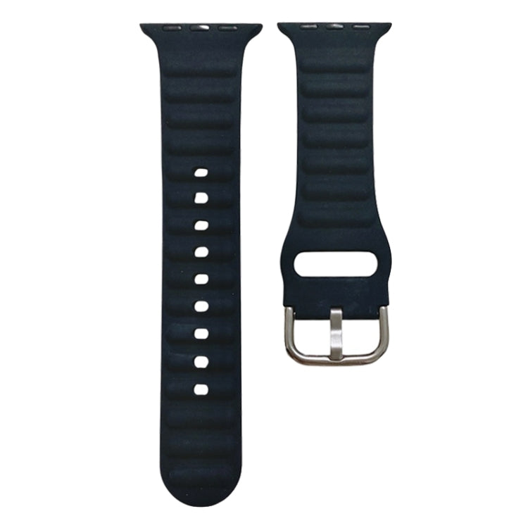 Cinturino in silicone monocolore per Apple Watch Series, 7 45mm / 6&SE&5&4 44mm / 3&2&1 42mm, 7 41mm / 6&SE&5&4 40mm / 3&2&1 38mm