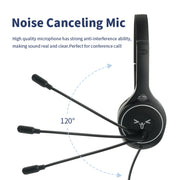 SOYTO SY-G30C Cuffie da gioco ergonomiche con microfono lungo con cancellazione del rumore, 3.5mm, USB