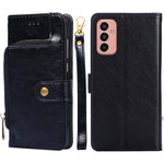 Custodia per cellulare in pelle con cerniera, For Nokia C200, For Samsung Galaxy A73 5G, For Samsung Galaxy M13, For Xiaomi 12S Ultra