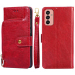 Custodia per cellulare in pelle con cerniera, For Nokia C200, For Samsung Galaxy A73 5G, For Samsung Galaxy M13, For Xiaomi 12S Ultra