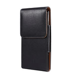Marsupio portatile per cellulare da uomo in pelle con texture Litchi per 6,9 pollici o inferiore, 6.9 inch Litchi Texture