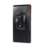 Marsupio portatile per cellulare da uomo in pelle con texture lucida per 6,9 pollici o inferiore, 6.9 inch Glossy Texture