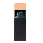 Marsupio portatile per cellulare da uomo in pelle con texture lucida per 6,9 pollici o inferiore, 6.9 inch Glossy Texture