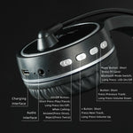SOYTO SY-T30C Microfono lungo Cuffie da gioco ergonomiche con cancellazione del rumore wireless Bluetooth, SY-T30C