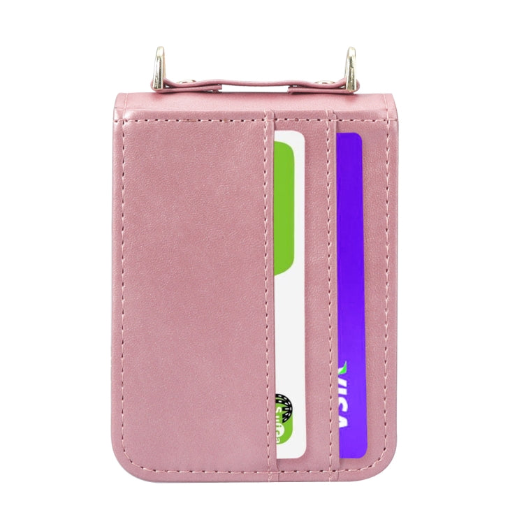 Custodia per telefono pieghevole in pelle con cordino, For Samsung Galaxy Z Filp4 5G