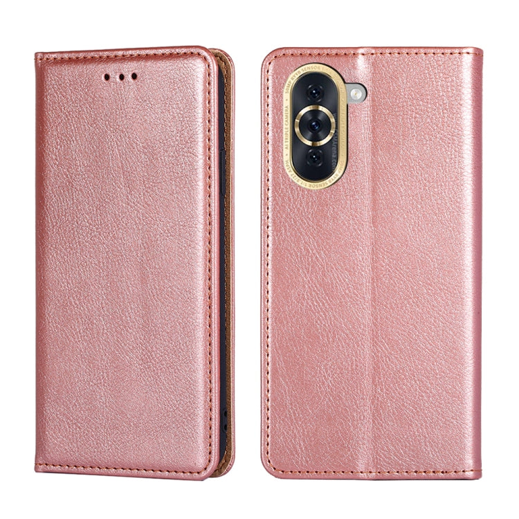 Custodia per telefono in pelle magnetica a conchiglia in tinta unita a olio lucido, For OPPO A57 4G 2022, For OPPO Reno7 A JP Version, For Huawei nova 10, For Huawei nova 10 Pro