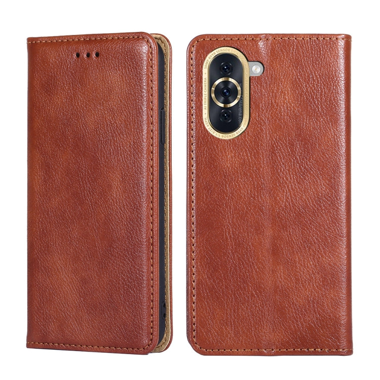 Custodia per telefono in pelle magnetica a conchiglia in tinta unita a olio lucido, For OPPO A57 4G 2022, For OPPO Reno7 A JP Version, For Huawei nova 10, For Huawei nova 10 Pro