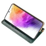 Custodia per telefono in pelle magnetica a conchiglia in tinta unita a olio lucido, For Nokia C100, For Nokia C200, For Samsung Galaxy A73 5G, For Samsung Galaxy M13