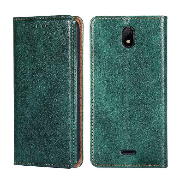 Custodia per telefono in pelle magnetica a conchiglia in tinta unita a olio lucido, For Nokia C100, For Nokia C200, For Samsung Galaxy A73 5G, For Samsung Galaxy M13