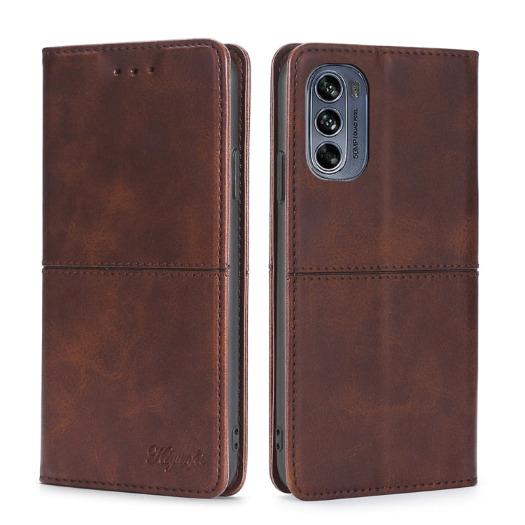 Custodia per telefono in pelle a vibrazione orizzontale magnetica con trama di mucca, For Motorola Moto G62 5G, For OPPO A57 4G 2022, For OPPO Reno7 A Japan Version, For Huawei Nova 10