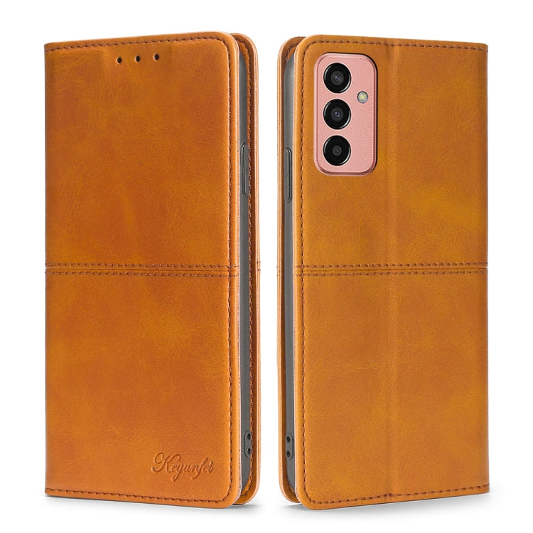 Custodia per telefono in pelle a vibrazione orizzontale magnetica con trama di mucca, For Samsung Galaxy M13, For Xiaomi 12S Ultra