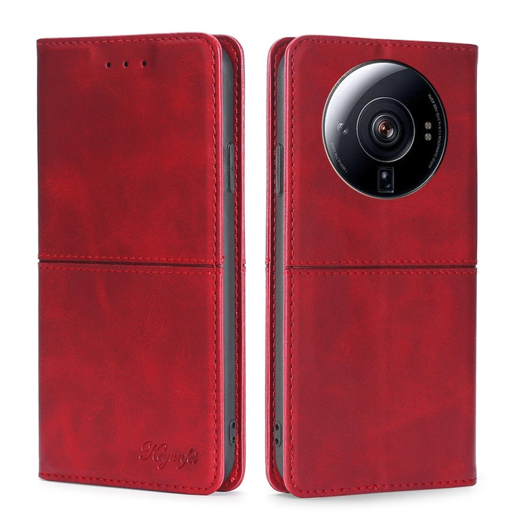 Custodia per telefono in pelle a vibrazione orizzontale magnetica con trama di mucca, For Samsung Galaxy M13, For Xiaomi 12S Ultra