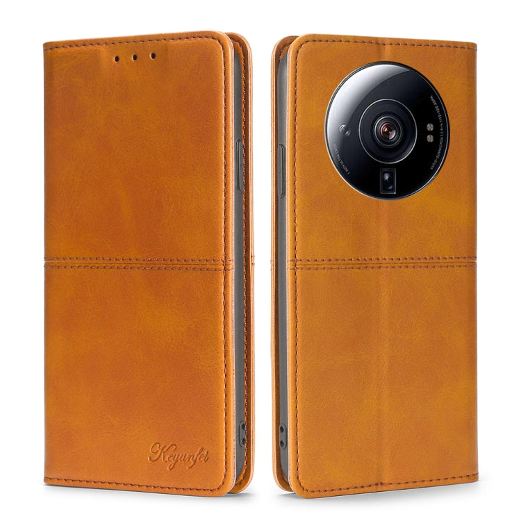 Custodia per telefono in pelle a vibrazione orizzontale magnetica con trama di mucca, For Samsung Galaxy M13, For Xiaomi 12S Ultra