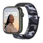 Cinturino in nylon con cinturino per Apple Watch Series, 7 45mm / 6&SE&5&4 44mm / 3&2&1 42mm, 7 41mm / 6&SE&5&4 40mm / 3&2&1 38mm