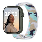 Cinturino in nylon con cinturino per Apple Watch Series, 7 45mm / 6&SE&5&4 44mm / 3&2&1 42mm, 7 41mm / 6&SE&5&4 40mm / 3&2&1 38mm