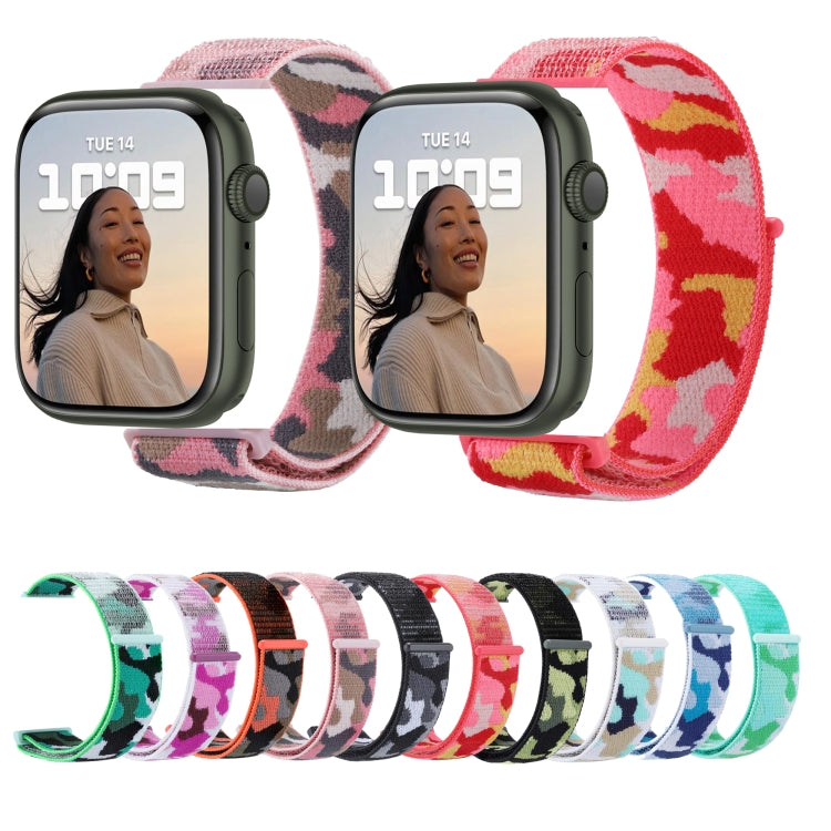 Cinturino in nylon con cinturino per Apple Watch Series, 7 45mm / 6&SE&5&4 44mm / 3&2&1 42mm, 7 41mm / 6&SE&5&4 40mm / 3&2&1 38mm