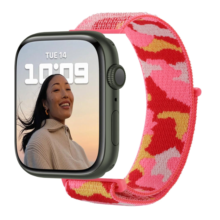Cinturino in nylon con cinturino per Apple Watch Series, 7 45mm / 6&SE&5&4 44mm / 3&2&1 42mm, 7 41mm / 6&SE&5&4 40mm / 3&2&1 38mm
