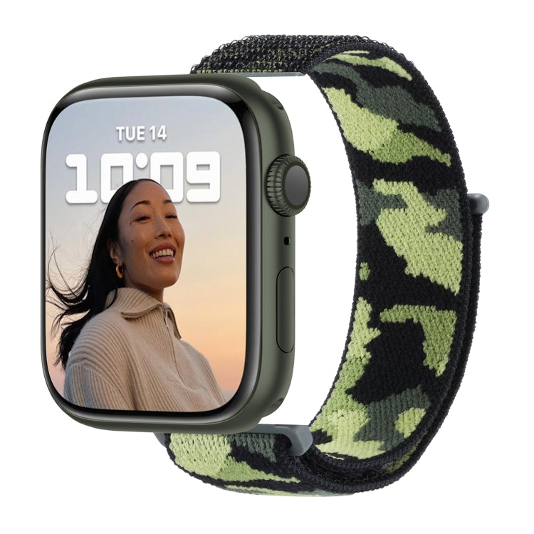 Cinturino in nylon con cinturino per Apple Watch Series, 7 45mm / 6&SE&5&4 44mm / 3&2&1 42mm, 7 41mm / 6&SE&5&4 40mm / 3&2&1 38mm